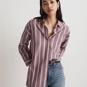 Madewell The Signature Poplin Oversized Shirt